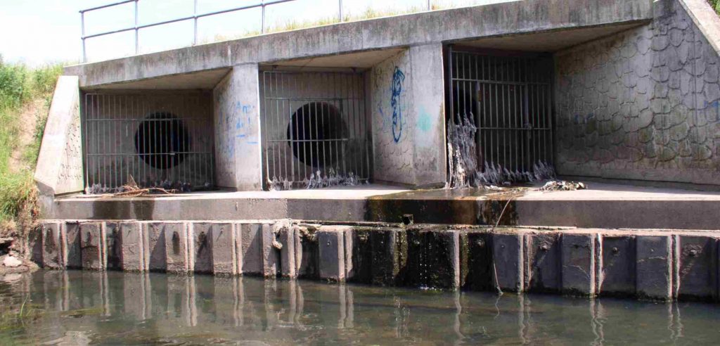 Three large Combined Sewage Overflows